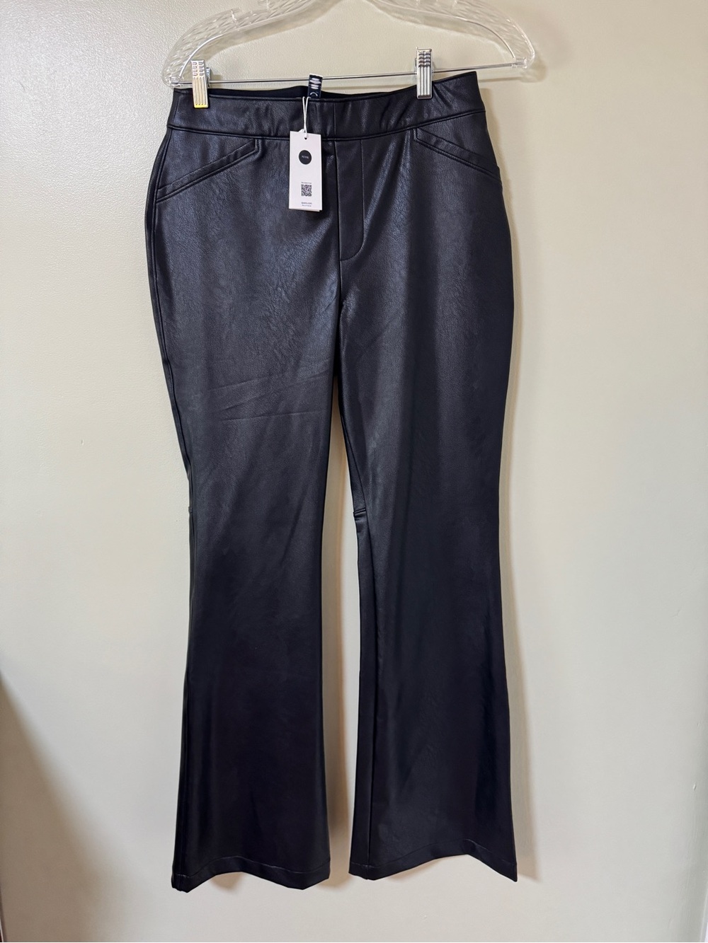 Spanx Leather Like Flare Pants (Petite)